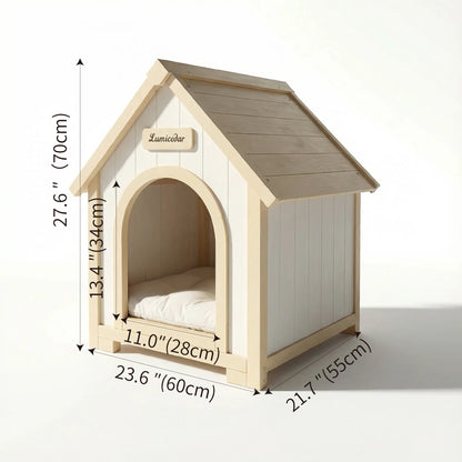 Wooden Dog House – Cedar, EVA Cushion