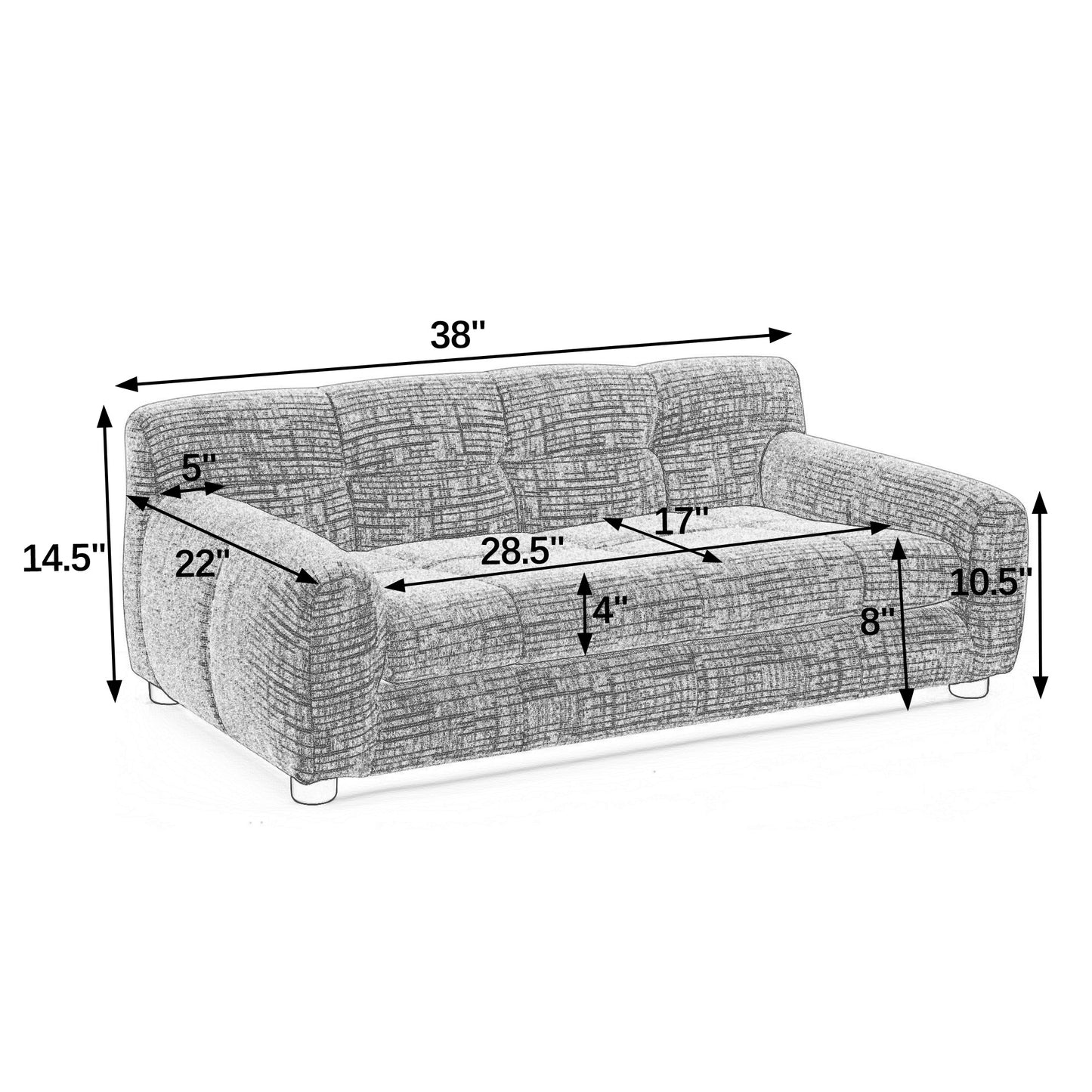 Large Dog Sofa with Backrest – Beige Linen