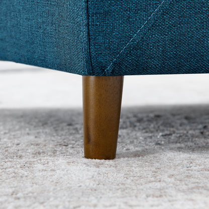 Pet Sofa with Backrest – Blue Linen