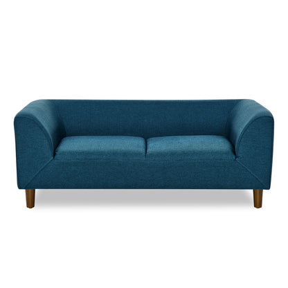 Pet Sofa with Backrest – Blue Linen