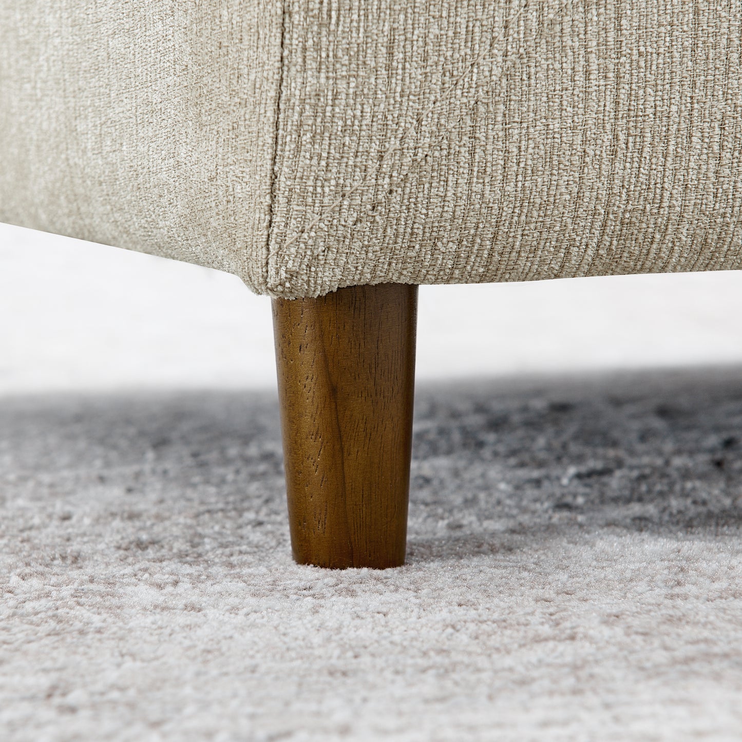Pet Sofa with Backrest – Beige Linen