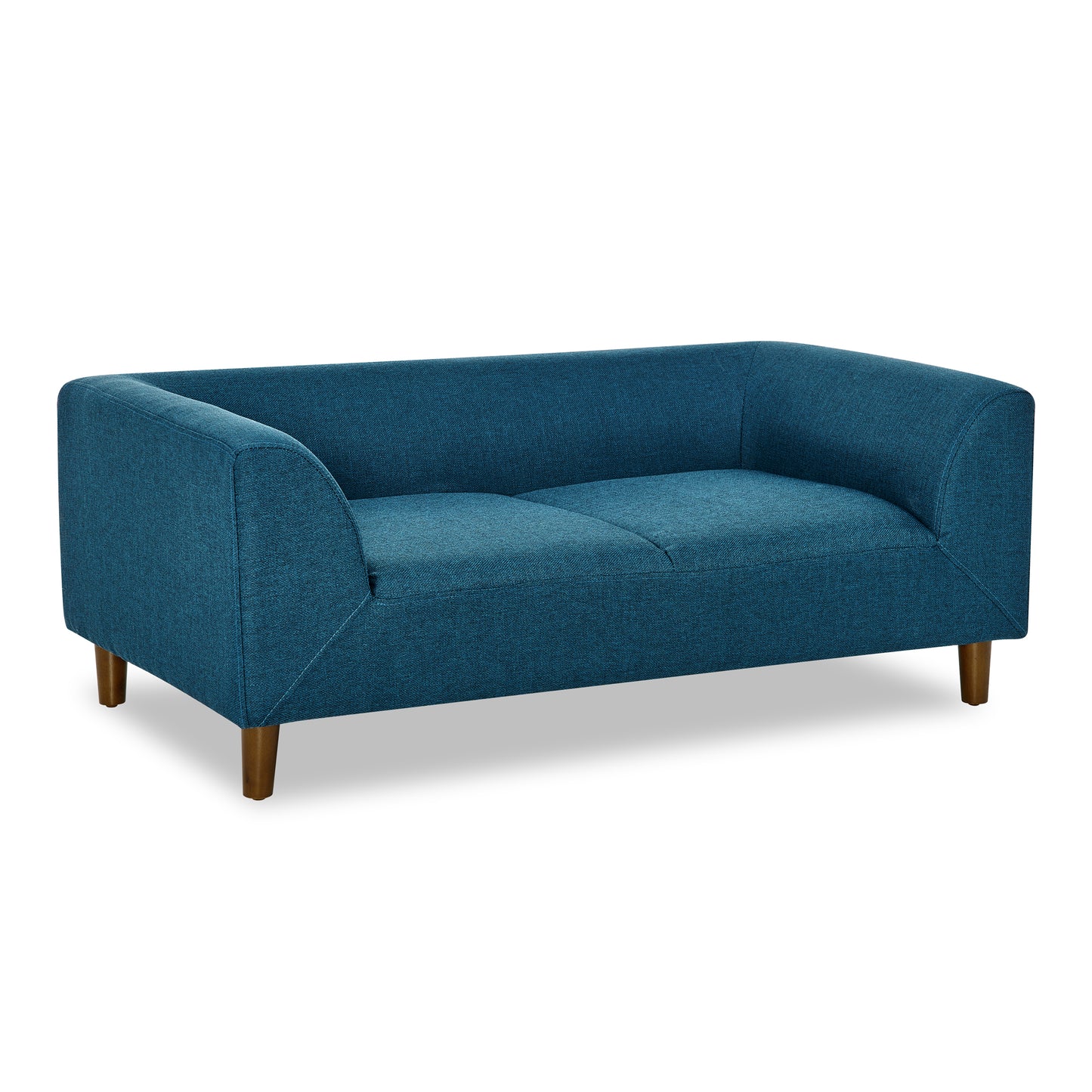 Pet Sofa with Backrest – Blue Linen