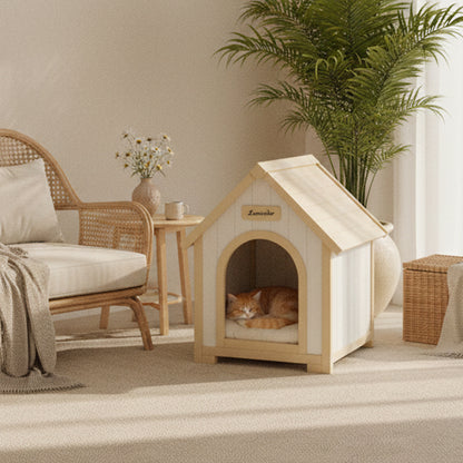 Wooden Dog House – Cedar, EVA Cushion