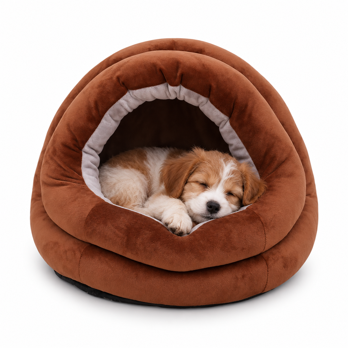 Hooded Calming Dog & Cat Bed