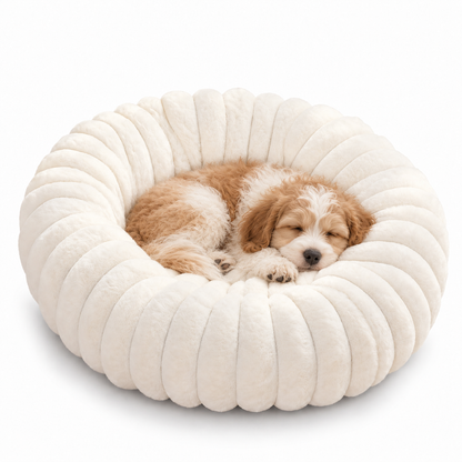 Fluffy Donut Cat & Dog Bed