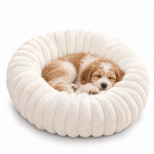 Fluffy Donut Cat & Dog Bed