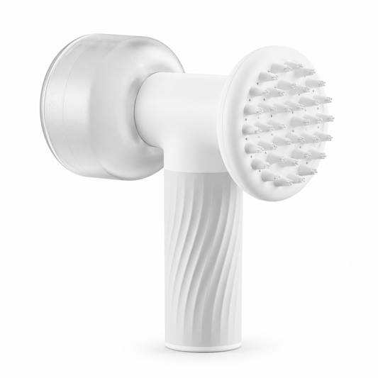 Automatic Foaming Dog & Cat Bath Brush with Shampoo Dispenser – USB Rechargeable