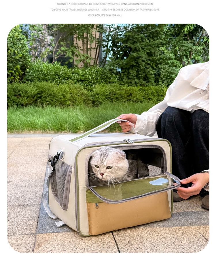 Transparent Window Pet Backpack Carrier