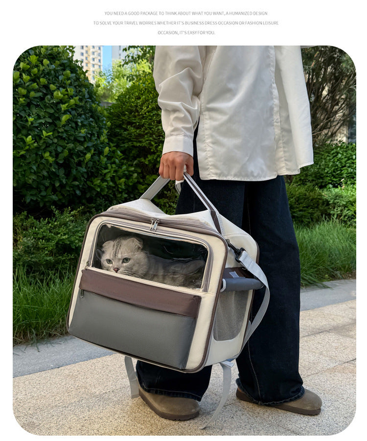 Transparent Window Pet Backpack Carrier