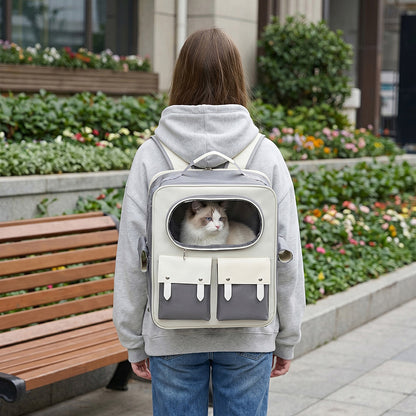 Foldable Rolling Pet Carrier with Trolley Handle