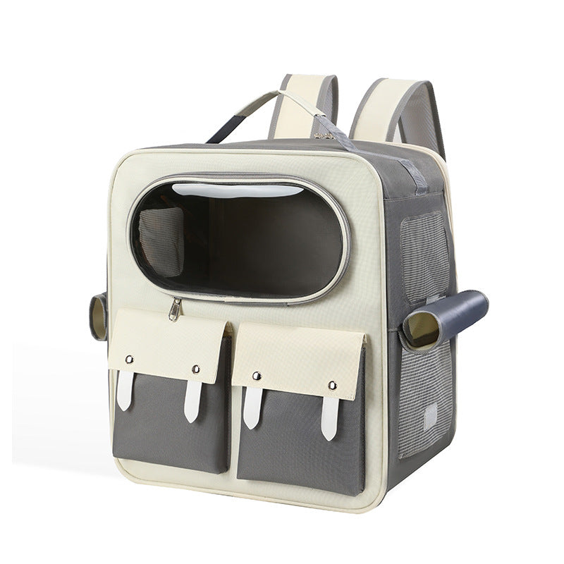 Foldable Rolling Pet Carrier with Trolley Handle