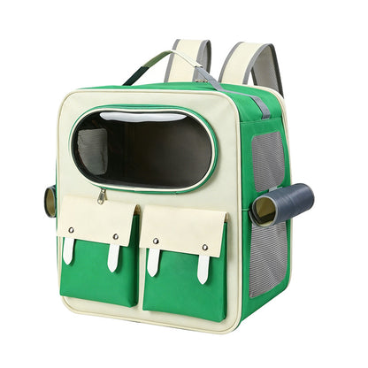 Foldable Rolling Pet Carrier with Trolley Handle