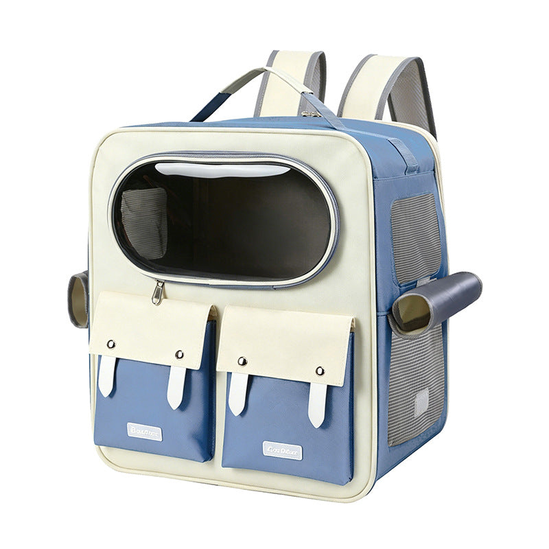 Foldable Rolling Pet Carrier with Trolley Handle