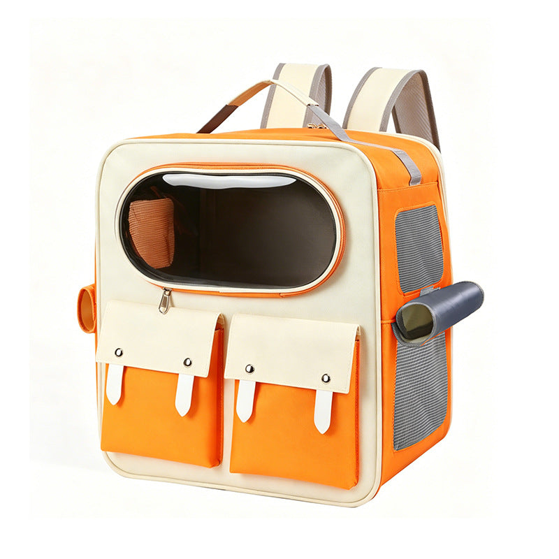 Foldable Rolling Pet Carrier with Trolley Handle