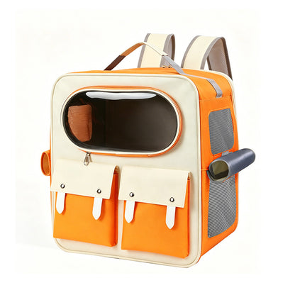 Foldable Rolling Pet Carrier with Trolley Handle