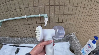 Automatic Foaming Dog & Cat Bath Brush with Shampoo Dispenser – USB Rechargeable
